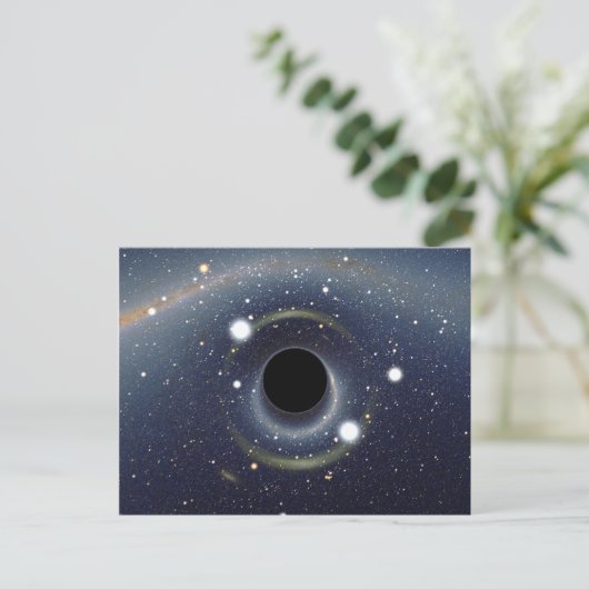 Black Hole Einstein Ring NASA Briefkaart (Staand voorkant)