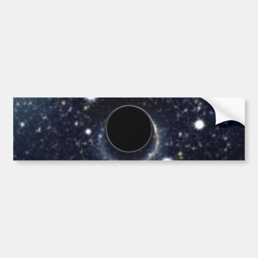 Black Hole Einstein Ring NASA Bumpersticker (Voorkant)