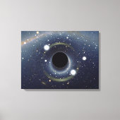 Black Hole Einstein Ring NASA Canvas Afdruk (Voorkant)