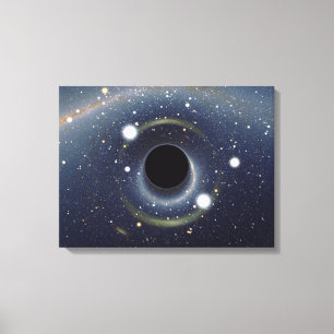 Black Hole Einstein Ring NASA Canvas Afdruk