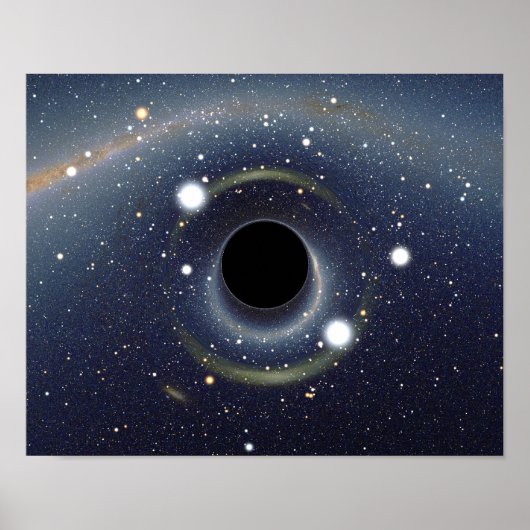 Black Hole Einstein Ring NASA Poster (Voorkant)