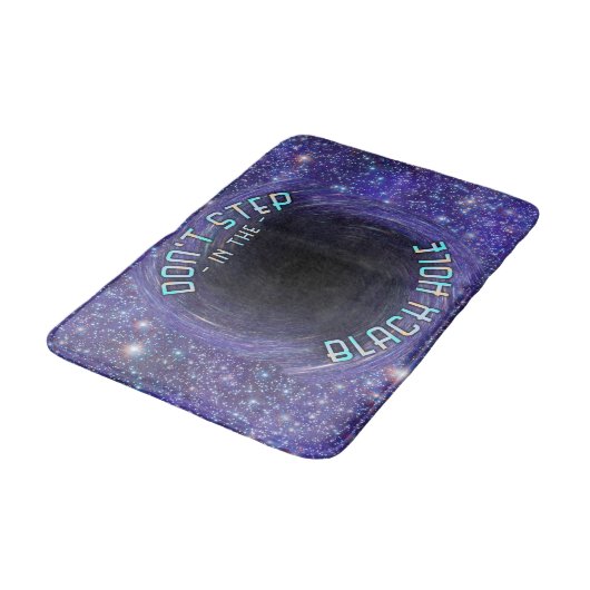 Black Hole Funny Outer Space Astronomy Novelty Badmat (Gekanteld)