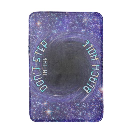 Black Hole Funny Outer Space Astronomy Novelty Badmat (Voorkant Verticaal)