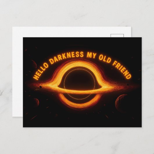 Black Hole Interstellar Conversation Briefkaart (Voorkant / Achterkant)