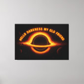 Black Hole Interstellar Conversation Canvas Afdruk (Voorkant)