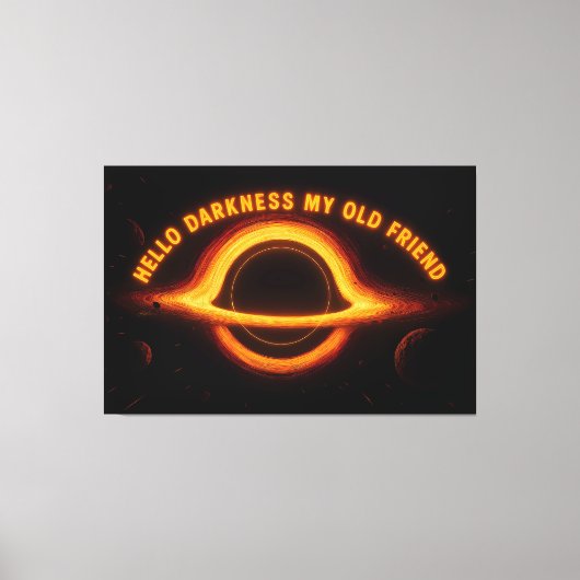 Black Hole Interstellar Conversation Canvas Afdruk (Voorkant)