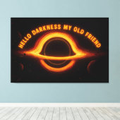Black Hole Interstellar Conversation Canvas Afdruk (Insitu (Houten vloer))