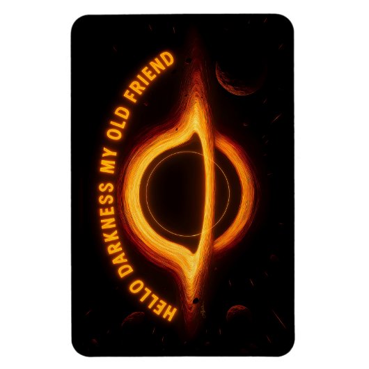 Black Hole Interstellar Conversation Magneet (Verticaal)