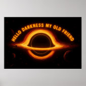 Black Hole Interstellar Conversation Poster (Voorkant)