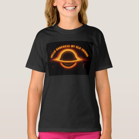 Black Hole Interstellar Conversation T-shirt (Voorkant)