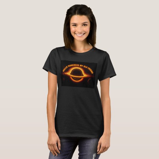 Black Hole Interstellar Conversation T-shirt (Voorkant volledig)