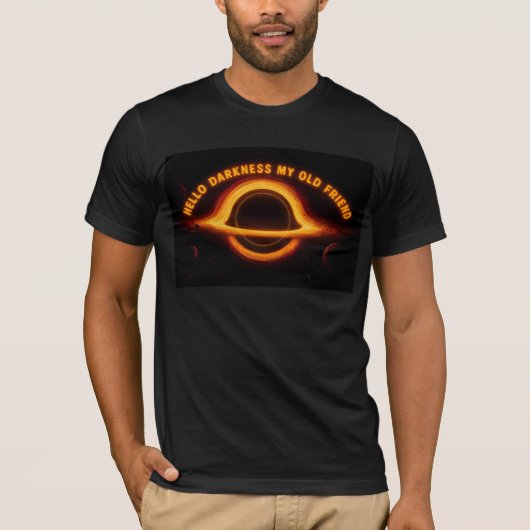 Black Hole Interstellar Conversation T-shirt (Voorkant)