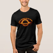 Black Hole Interstellar Conversation Tri-Blend Shirt (Voorkant)