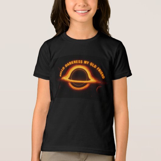 Black Hole Interstellar Conversation Tri-Blend Shirt (Voorkant)