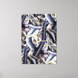 Black Hole Mysteries Abstracte Artwork Waterverf Canvas Afdruk