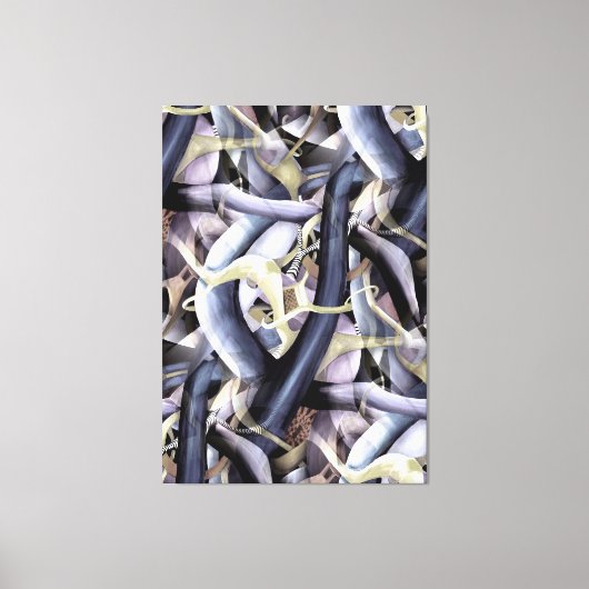 Black Hole Mysteries Abstracte Artwork Waterverf Canvas Afdruk (Voorkant)