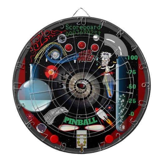 Black Hole Pinball Dartbord (Voorkant)