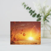 Black Hole Rising Briefkaart (Staand voorkant)