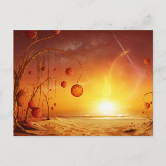 Black Hole Rising Briefkaart (Voorkant)