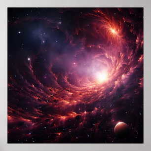 Black Hole Time Reizen Fantasy Kunst Poster