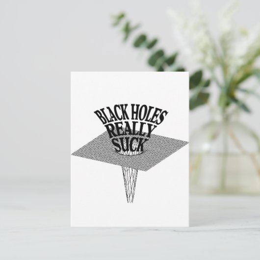 Black Holes Echt Suck Briefkaart (Staand voorkant)