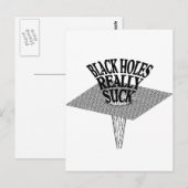 Black Holes Echt Suck Briefkaart (Voorkant / Achterkant)