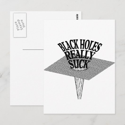 Black Holes Echt Suck Briefkaart (Voorkant / Achterkant)