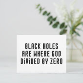 Black Holes Zero Briefkaart (Staand voorkant)