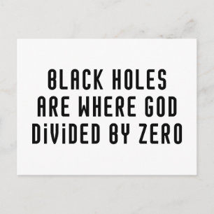 Black Holes Zero Briefkaart