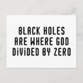 Black Holes Zero Briefkaart (Voorkant)