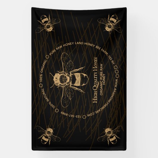 Black Honey Bee Farm Elegant Spandoek (Verticaal)