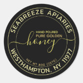 Black Honey Label Pure Golden fancy font (Voorkant)