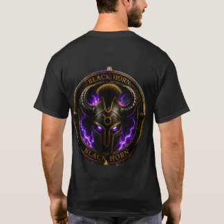 Black Horn – Dark Fantasy Warrior Helm Paars Li T-shirt