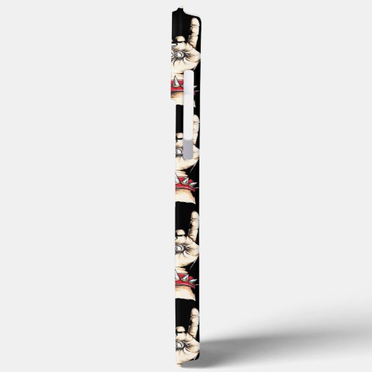 Black Horns up Case-Mate iPhone Case (Achterkant / Links)