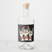 Black Horns up Likeurfles Etiket (Voorkant)