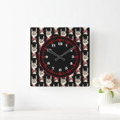 Black Horns up Vierkante Klok (Huis)
