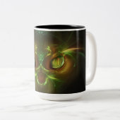 Black & Horror Birt Modern Tweekleurige Koffiemok (Voorkant rechts)