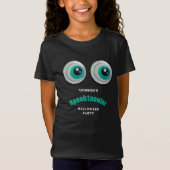Black Horror Eye Spooktacular Halloween Party Invi T-shirt (Voorkant)
