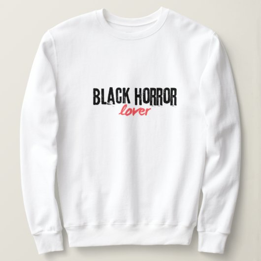 Black Horror liefhebbers van boeken Trui (Design voorkant)