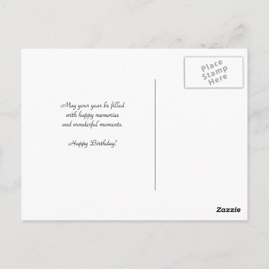 Black Horse 384 Verjaardag Briefkaart (Achterkant)