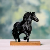 Black horse acryl bord (Neutraal)