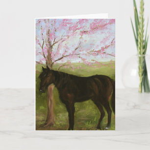 Black Horse and A Cherry Tree Kaart