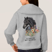 Black Horse Boerderij Naam Design op de achterkant (Achterkant)