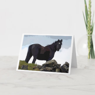 Black horse card kaart
