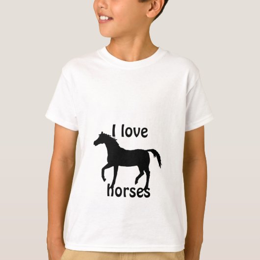 Black Horse childs shirt (Voorkant)