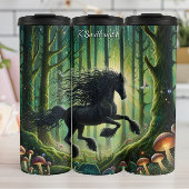 Black Horse Enchanted Forest Mushrooms Thermosbeker