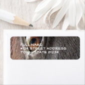 Black Horse Eye Retouradreslabel Etiket (Insitu)