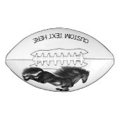 Black Horse Football met aangepaste tekst (Voorkant)