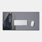 Black Horse Friesian - Muismat, bureau mat (Keyboard & Muis)