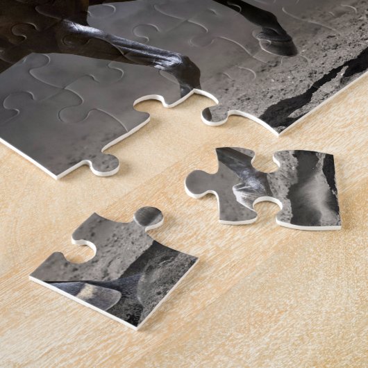 Black Horse Game Puzzle Legpuzzel (Zijkant)